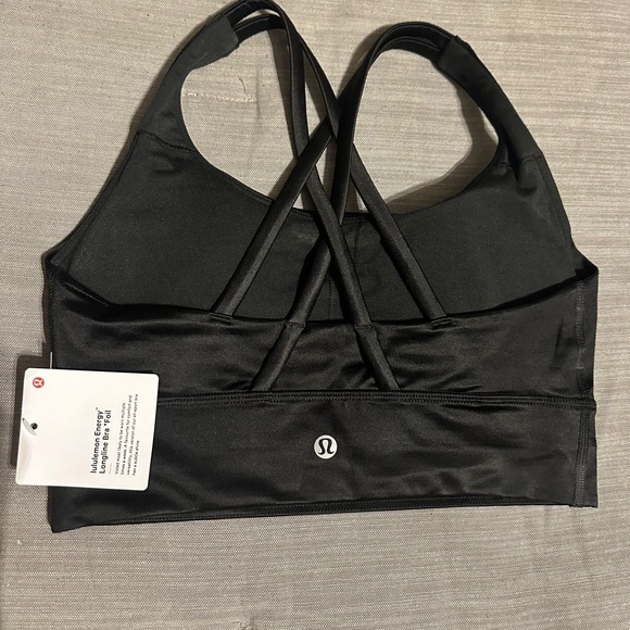 Lululemon Energy Longline Bra *Foil Size 6! 🖤✨ - Picture 2 of 4